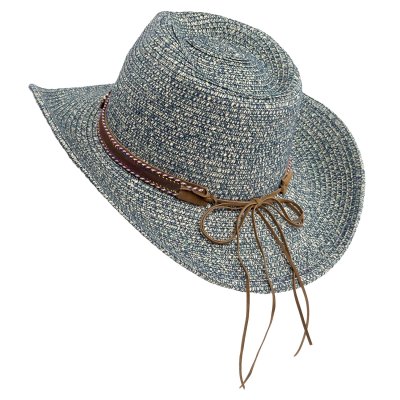 Straw Hat - Gårda Marseille Western Hat (blue)