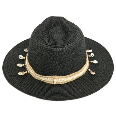 Straw Hat - Gårda Nerja Fedora (black)