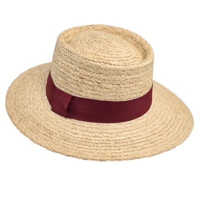 Straw Hat - Gårda Palma Gambler (nature/red)