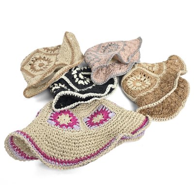 Straw Hat - Gårda Rhodes Bucket hat (pink)