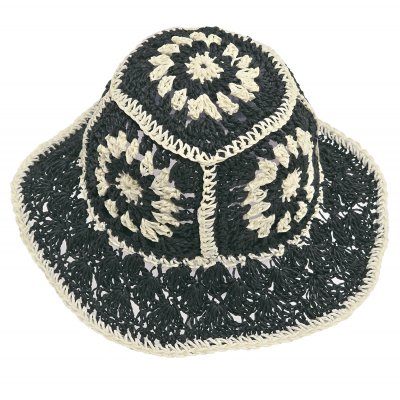 Straw Hat - Gårda Rhodes Bucket hat (black)