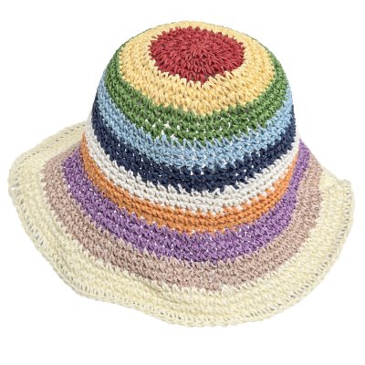 Straw Hat - Gårda Sorrento Bucket hat (light multi)
