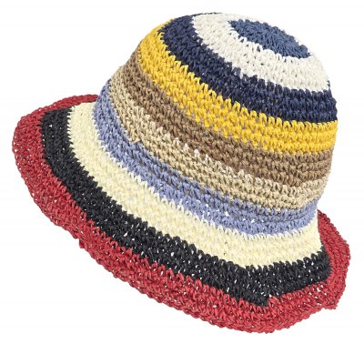 Straw Hat - Gårda Sorrento Bucket hat (dark multi)