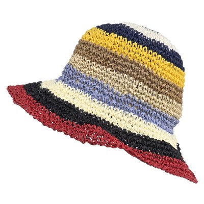Straw Hat - Gårda Sorrento Bucket hat (dark multi)