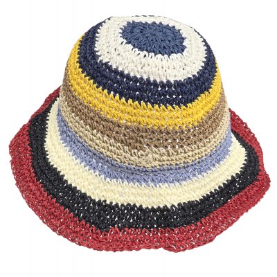 Straw Hat - Gårda Sorrento Bucket hat (dark multi)