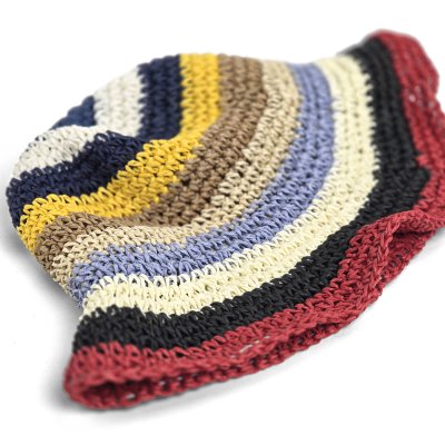 Straw Hat - Gårda Sorrento Bucket hat (dark multi)