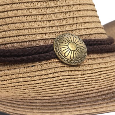 Straw Hat - Gårda Taranto Western Hat (khaki)
