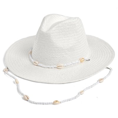 Straw Hat - Gårda Valencia Fedora (white)