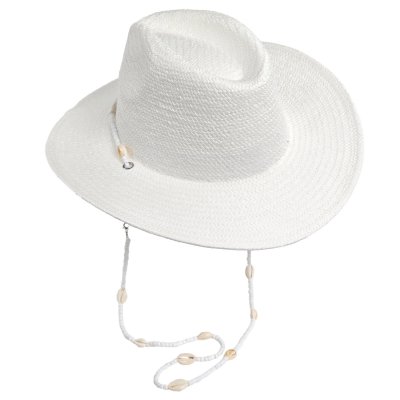 Straw Hat - Gårda Valencia Fedora (white)