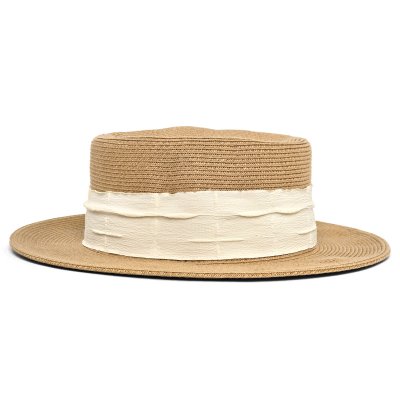 Straw Hat - Gårda Valletta Boater (khaki)