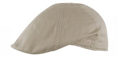 Flat cap - MJM Tiel 10186 Organic Cotton (beigewhite)