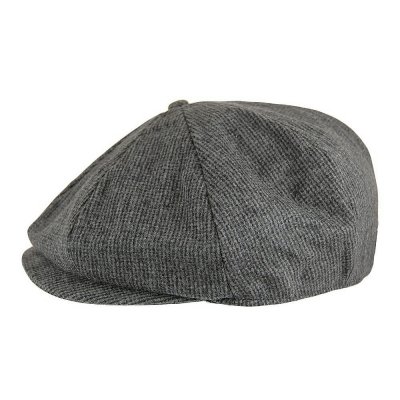 Flat cap - Jaxon Union Newsboy Cap (dark grey)