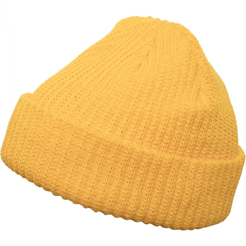 Beanies - Flexfit Rib Beanie (yellow 