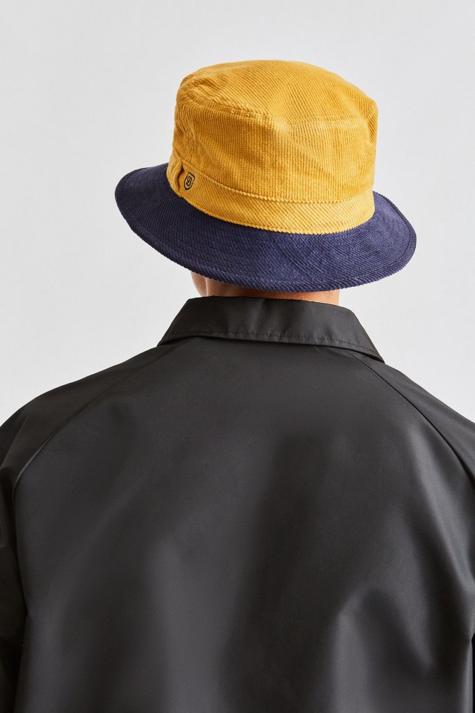 Hats - Brixton B-Shield Bucket (Sunset Yellow/Washed Navy)